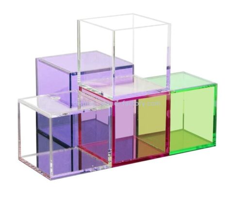 Acrylic manufacturer custom plexiglass storage box lucite organizer NAB-1657