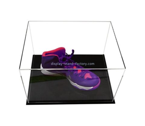 PMMA manufacturer custom acrylic shoe display case lucite show case NAB-1593