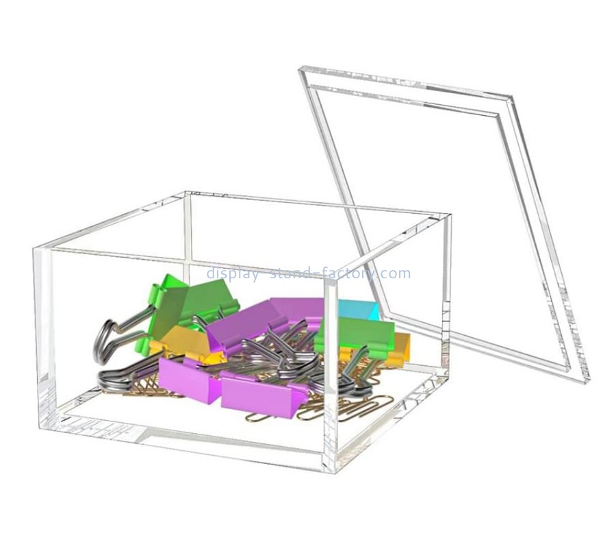 Acrylic manufacturer custom stationery organiser box NAB-1578