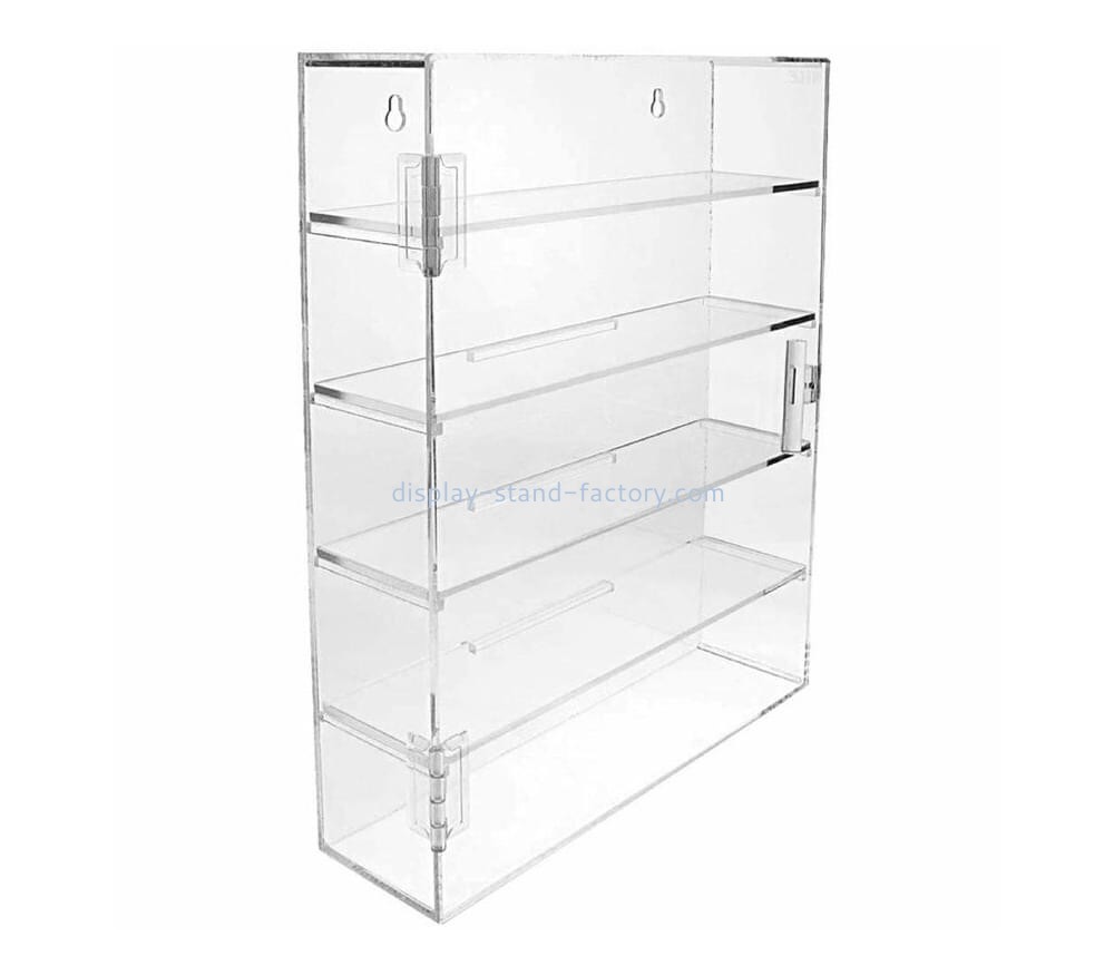 Plexiglass manufacturer custom acrylic showcase lucite display cabinet NAB-1573