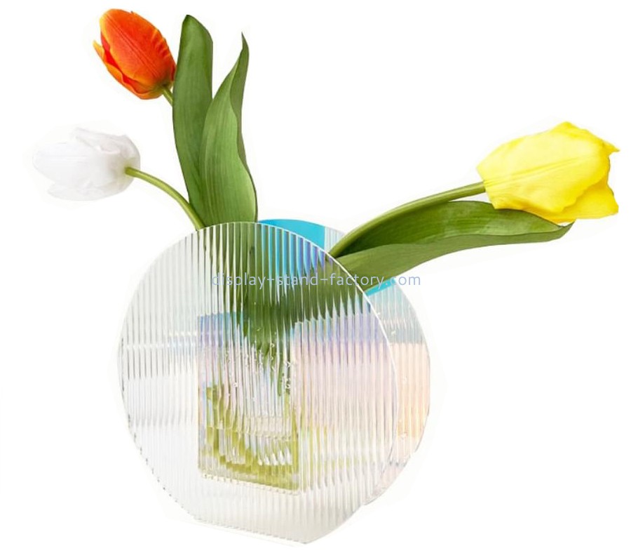 Plexiglass manufacturer custom acrylic vase perspex flower vase NAB-1560