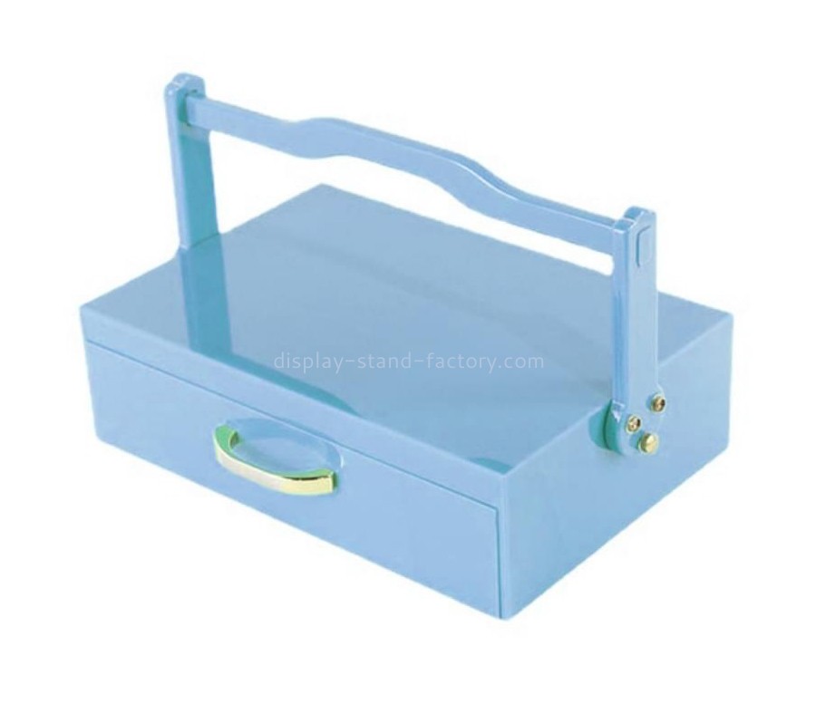 Plexiglass manufacturer custom acrylic gift box perspex drawer box with handle NAB-1540