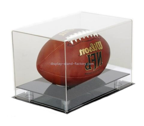 OEM supplier customized acrylic ball display case lucite dustproof box NAB-1485