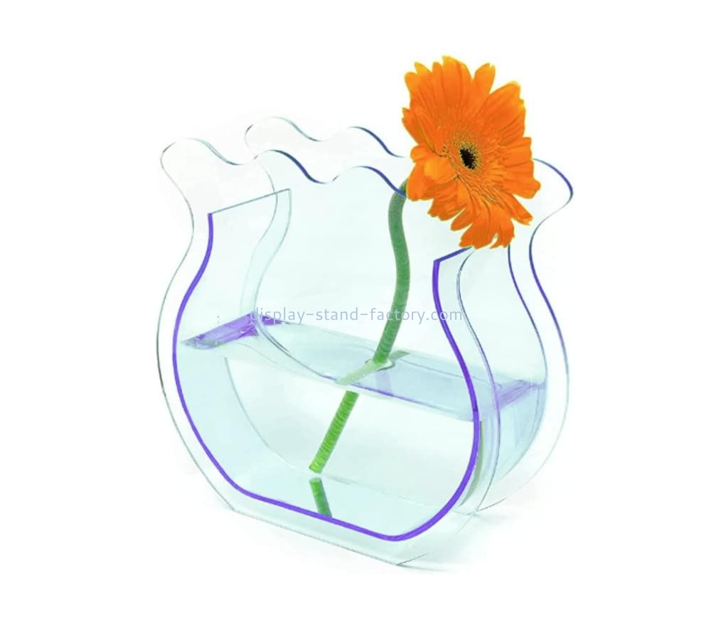 OEM supplier customized acrylic vase lucite vase NAB-1480