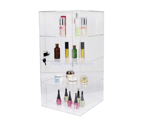 OEM supplier customized plexiglass cosmetic display cabinet acrylic dustproof cabinet NAB-1473