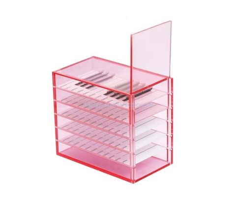 OEM supplier customized plexiglass eyelash showcase acrylic display case NAB-1467