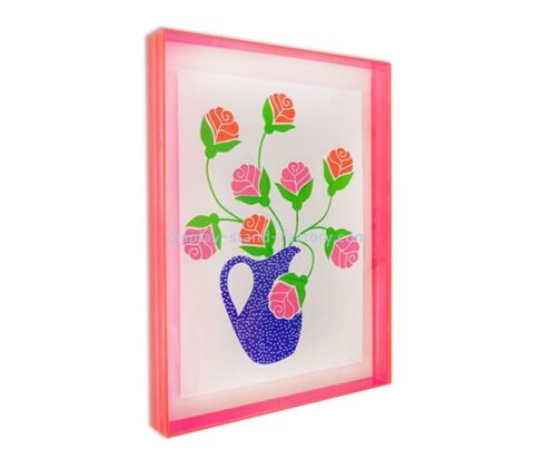 OEM supplier customized wall mounted acrylic photo frame plexiglass picture frame NOD-015