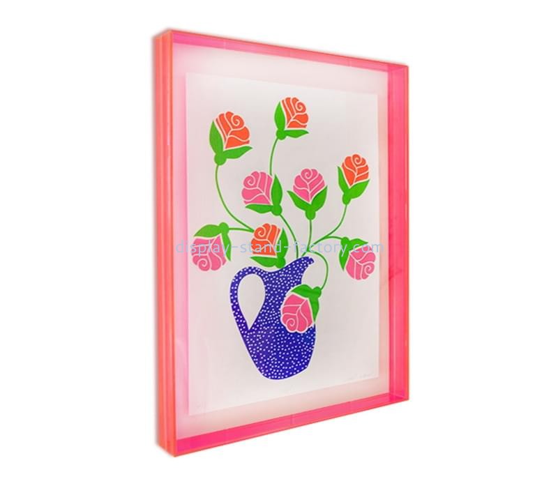 OEM supplier customized wall mounted acrylic photo frame plexiglass picture frame NOD-015