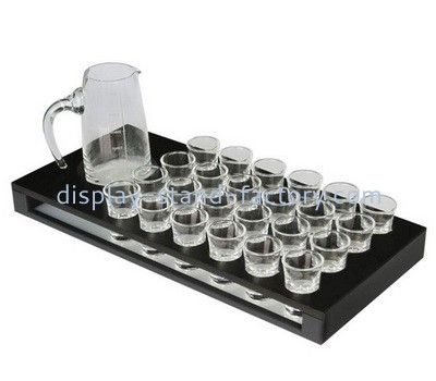 OEM supplier customized acrylic shot glass holder tray plexiglass shot glass holder tray NOD-010