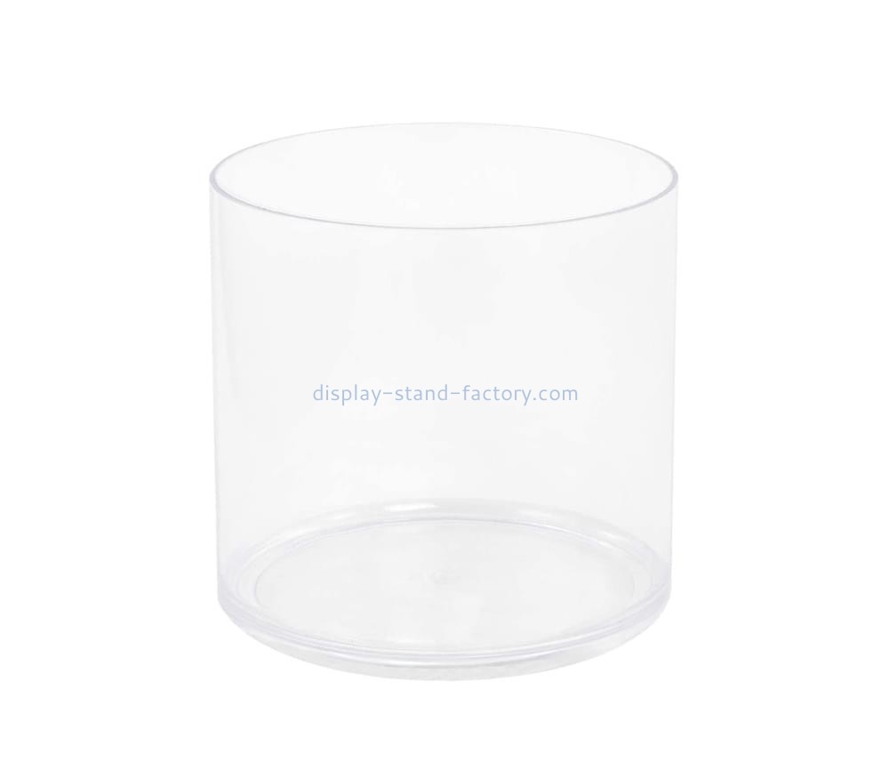 OEM supplier customized acrylic round box lucite round storage box NAB-1429