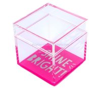 OEM supplier customized acrylic gift box with lid NAB-1426