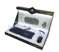 OEM supplier customized acrylic keyboards display riser plexiglass mouse display stand NDS-060