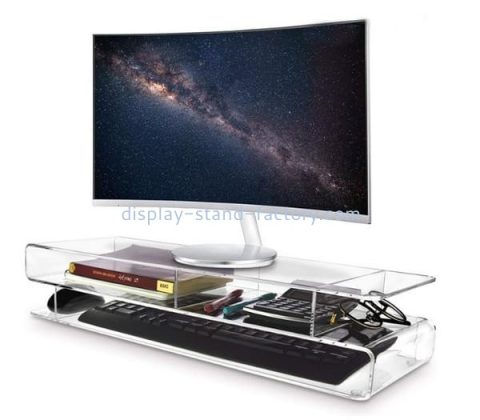 OEM özel akrilik monitör yükseltici lucite monitör masaüstü standı NDS-031