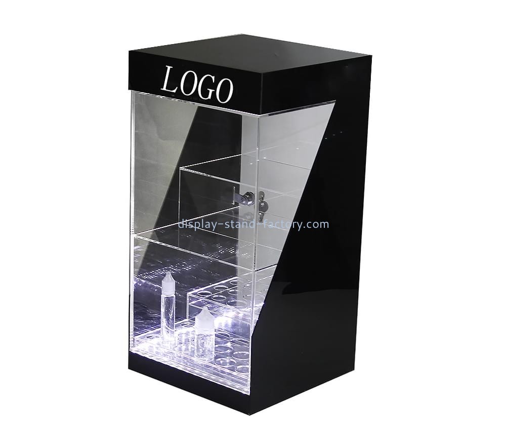 OEM custom lighted curio corner cabinet NDD-088