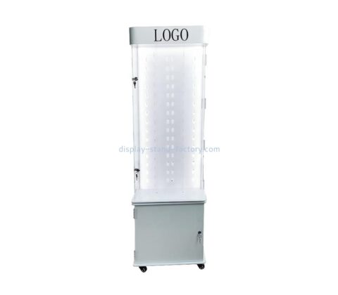 OEM custom acrylic tall display cabinet with lights NDD-078