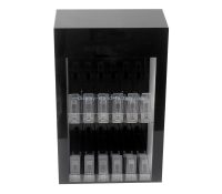 OEM custom acrylic lighted black curio cabinet NDD-068