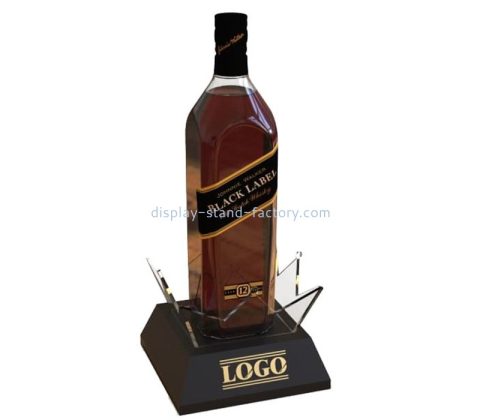 Custom plexiglass LED lighting wine bottgle display shelf NLD-030