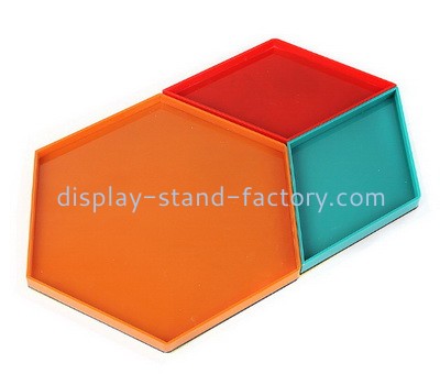 Custom plexiglass tabletop organizer tray STD-401