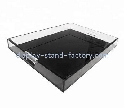 Custom acrylic serving tray with handles STD-394