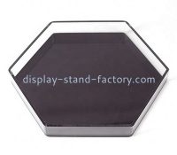 Custom acrylic hexagon food serving tray STD-393