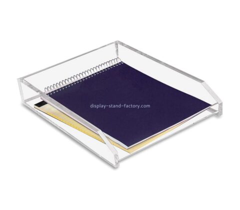 Custom desktop acrylic letter tray STD-388