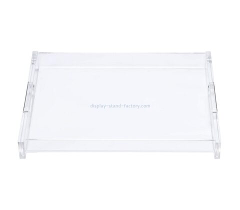 Custom clear acrylic breakfast serving tray STD-383