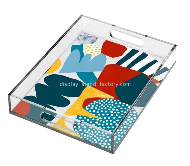 Plexiglass manufacturer personalized custom acrylic printed pattern tray STD-369