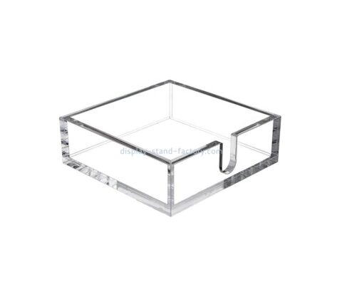 Acrylic manufacturer customize desktop plexiglass notepad holder STD-335