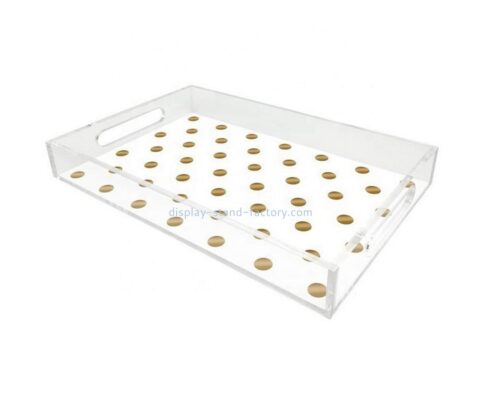 Perspex factory customize acrylic decorative breakfast tray STD-334