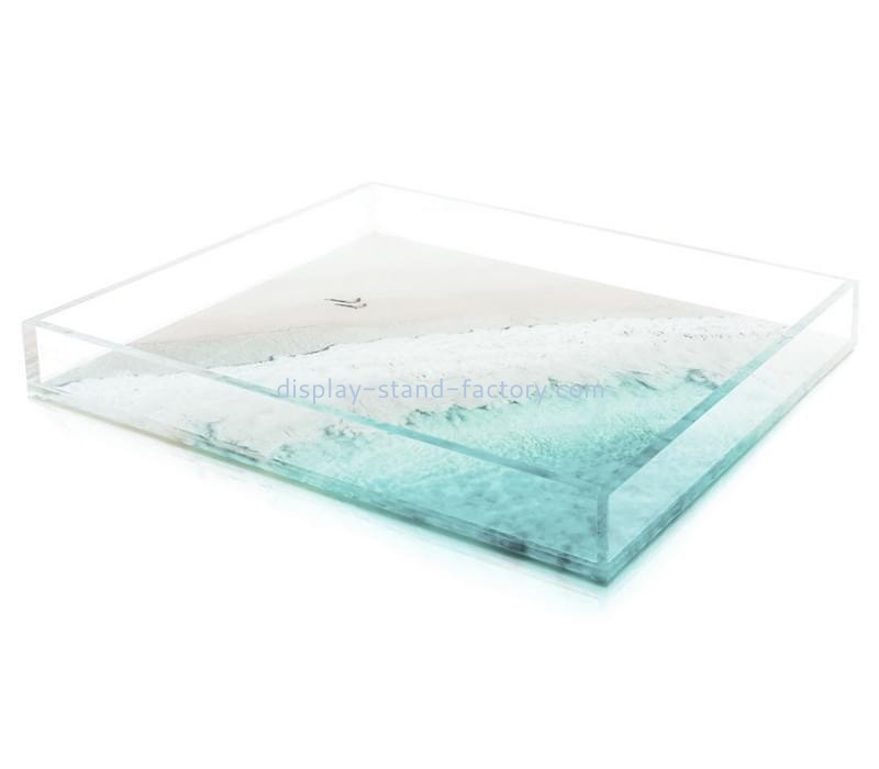 Lucite factory customize acrylic organizer tray STD-333