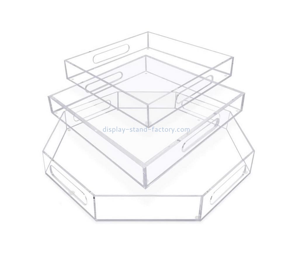 Plexiglass manufacturer customize acrylic serving trays STD-330