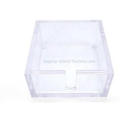 Plexiglass factory customize desktop acrylic notepad holder tray STD-315