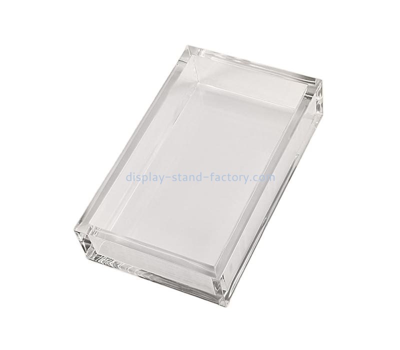 Lucite factory customize desktop acrylic notepad holder STD-310