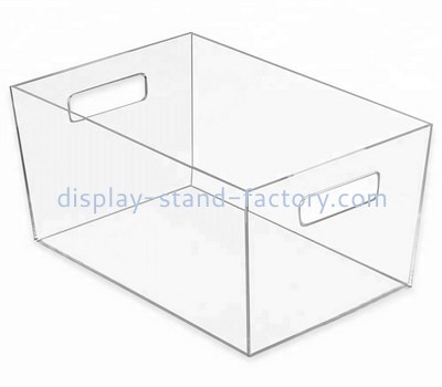 Plexiglass factory customize acrylic container with handles STD-283