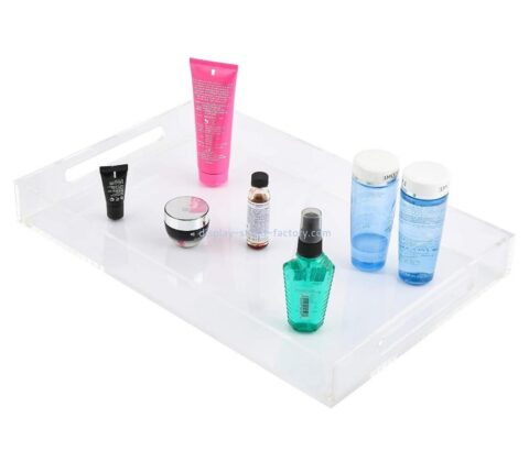 Plexiglass factory customize acrylic makeup holder tray STD-267