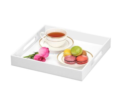 Plexiglass factory customize acrylic breakfast serving tray STD-244