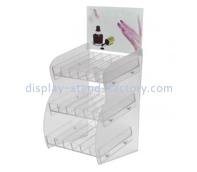 Lucite manufacturer customize acrylic nail polish display rack NMD-757