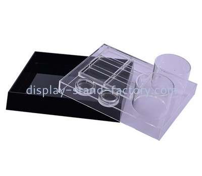 Plexiglass factory customize acrylic make up display stand perspex cosmetic display holder NMD-741