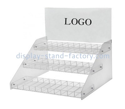 Lucite manufacturer customize acrylic nail polish display holder plexiglass lipstick display stand NMD-739