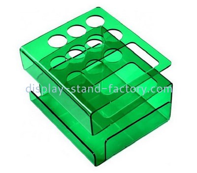 Plexiglass manufacturer customize acrylic makeup brushes display risers NMD-711