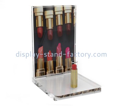 Acrylic manufacturer customize perspex lipstick display stand plexiglass makeup display riser NMD-690