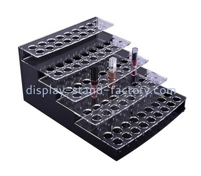 Plexiglass manufacturer customize perspex lipstick display risers acrylic cosmetic display stands NMD-689