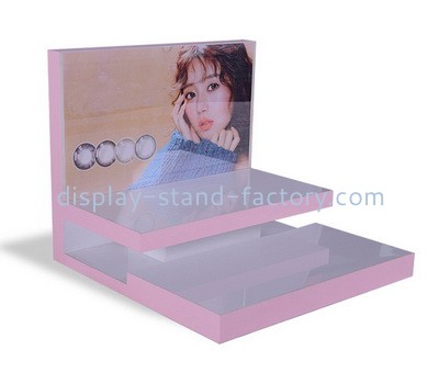 Acrylic manufacturer customize plexiglass cosmetic display shelf perspex display stand NMD-648