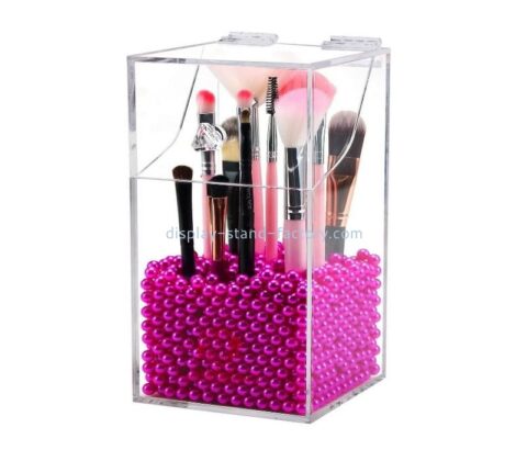 Acrylic manufacturer customize plexiglass cosmetic brushes organizer lucite holder perspex box NMD-646