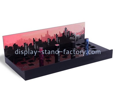 Customize acrylic makeup display holders perspex cosmetic lipgloss display stands NMD-611