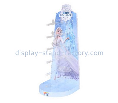 Customize acrylic cosmetics display racks plexiglass make up display shelves NMD-609