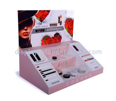 Customize plexiglass cosmetics display risers perspex skincare display stands NMD-608