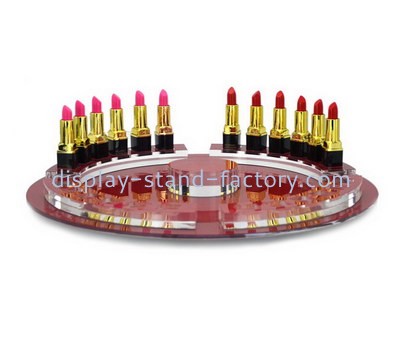 Custom plexiglass lipsticks display risers perspex makeup display holder NMD-597