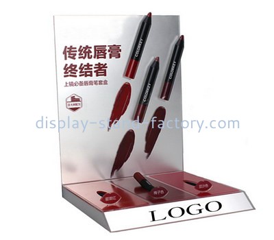 Custom plexiglass make up display riser perspex cosmetic display stands NMD-583