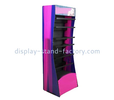 Custom acrylic cosmetic display rack plexiglass make up display stands NMD-576